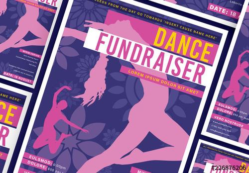 Dance Fundraiser Flyer Layout - 226876206