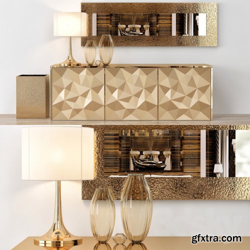 Fendi Console Table Home Collections 3d model