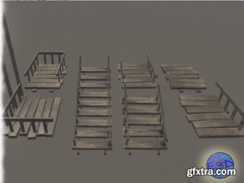 Stairs and Floor Wood Pack v1.0