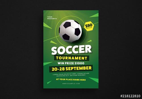 Soccer Tournament Flyer Layout - 218122810