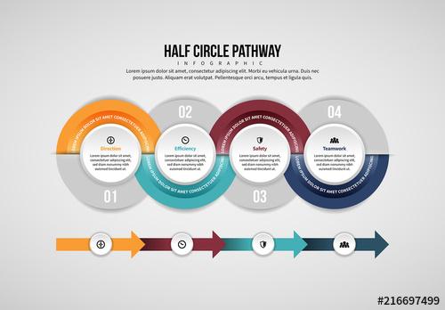 Circular Timeline Infographic Layout - 216697499