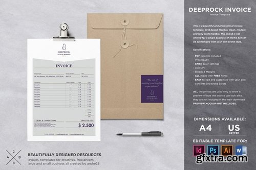 Deeprock Invoice Template
