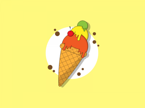 Ice-cream logo concept