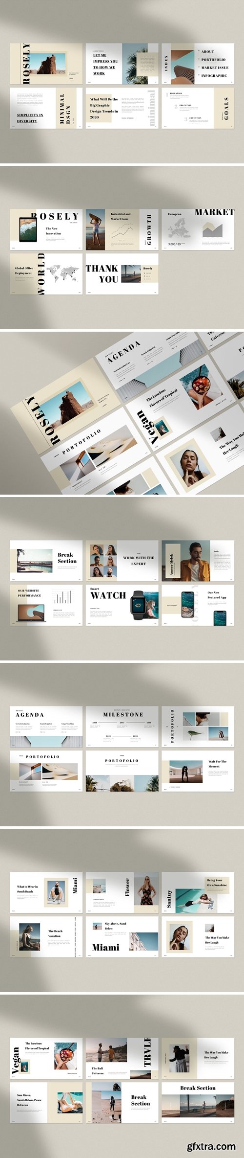 Rosely Powerpoint, Keynote and Google Slides Templates