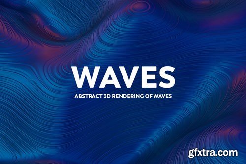 Abstract 3D Rendering of Waves