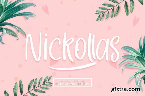 Nickollas - Handwritten Sans Serif Font