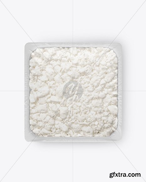 Plastic Tray With Cottage Cheese Mockup 54593
