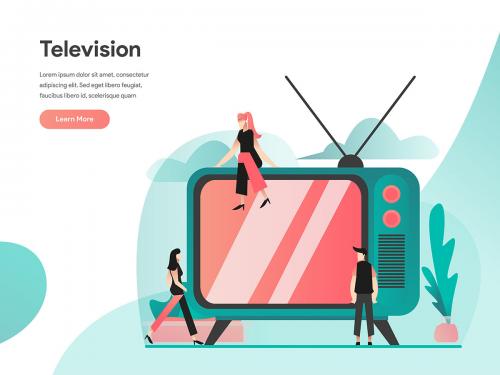 Television Illustration Concept