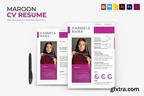 Maroon | CV & Resume
