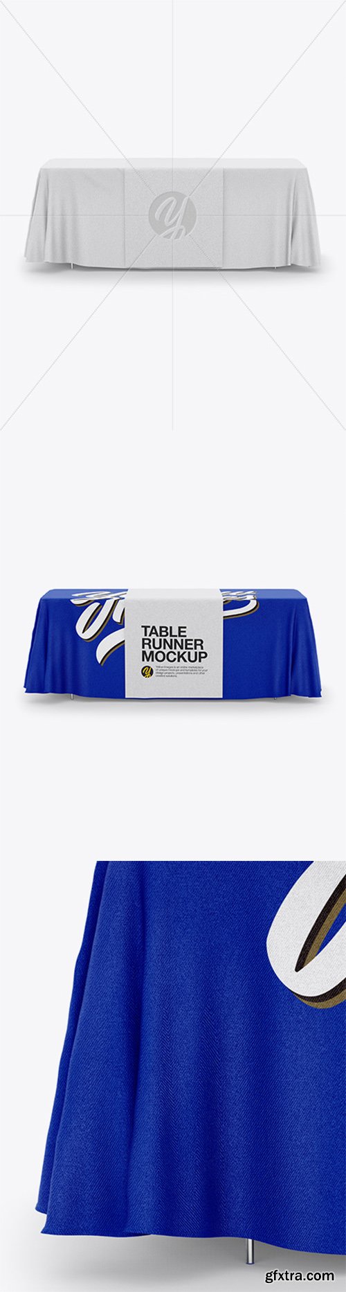 Tablecloth with Table Runner Mockup 20467