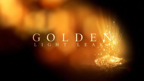 Videohive - Golden Light Leaks - 22792423
