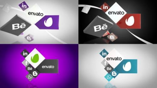 Videohive - Social Media Unfold Logo Reveal - 26053827