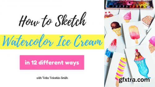 How To Sketch Watercolor Ice Cream: 12 Different Ways