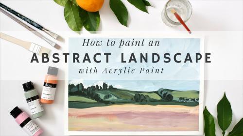 SkillShare - Acrylic Painting: How To Paint An Abstract Landscape