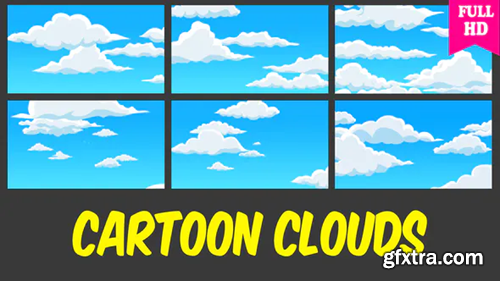 Videohive Cartoon Clouds 21724732
