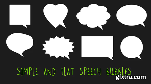 Videohive Simple and Flat Speech Bubbles 22290973