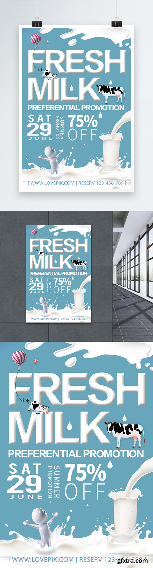 milk promotion posters