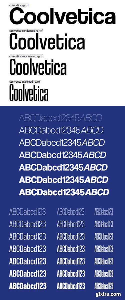Coolvetica Sans Serif Font [4-Weights]
