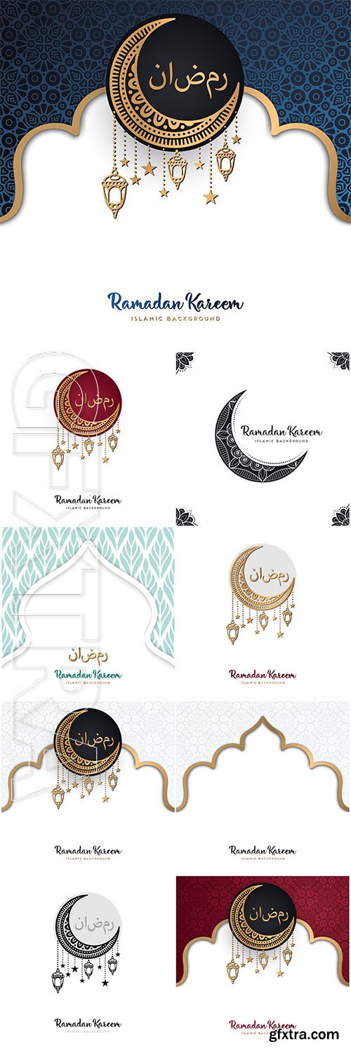 Beautiful ramadan kareem vector design with mandala