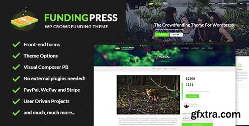 ThemeForest - Fundingpress v5.2 - The Crowdfunding WordPress Theme - 4371069