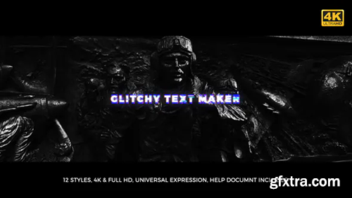 Videohive Glitchy Text Maker 20661876