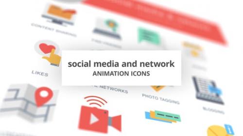 Videohive - Social Media and Network - Animation Icons - 26635203