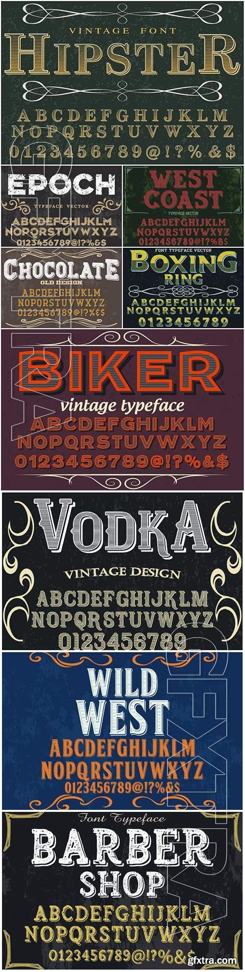 Vector font and alphabet