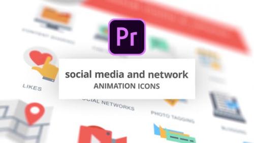 Videohive - Social Media and Network - Animation Icons (MOGRT) - 26756357