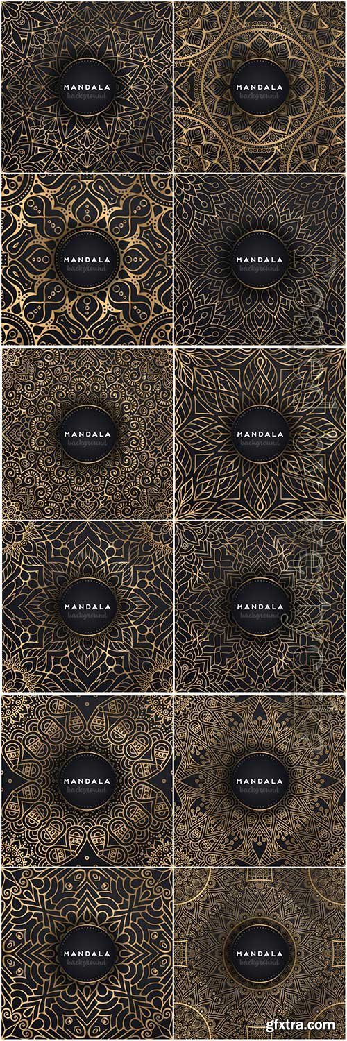 Mandala seamless pattern, islamic vector background # 20