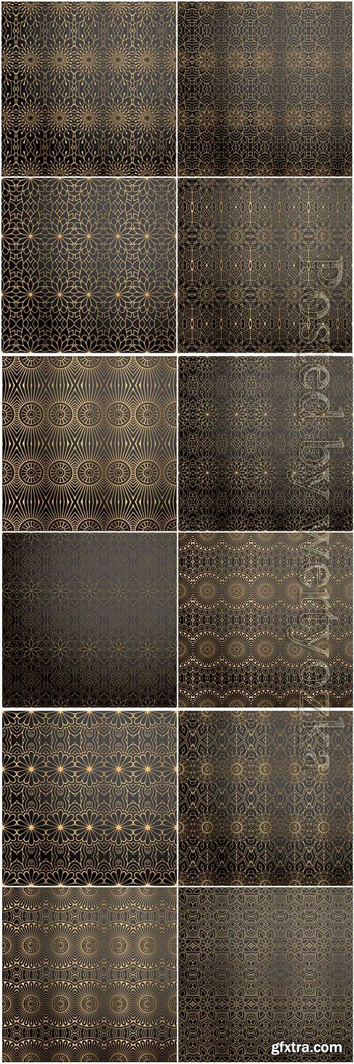 Mandala seamless pattern, islamic vector background # 22