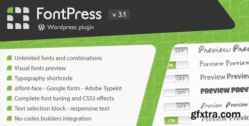 CodeCanyon - FontPress v3.1 - Wordpress Font Manager - 1746759
