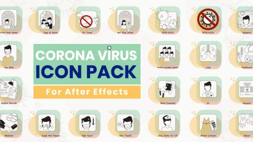 MotionArray - Coronavirus Icon Pack - 544759