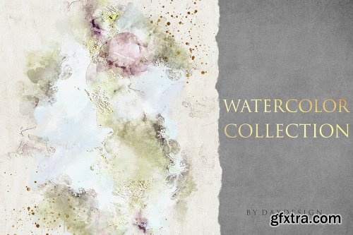 CreativeFabrica - Abstract Watercolor Collection Graphic