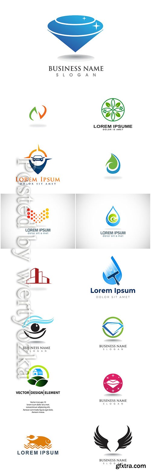 Business logos vector illustration