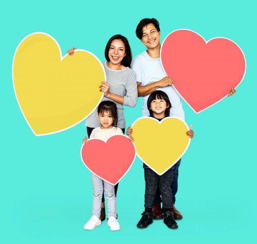 Happy family expressing their love - 503987