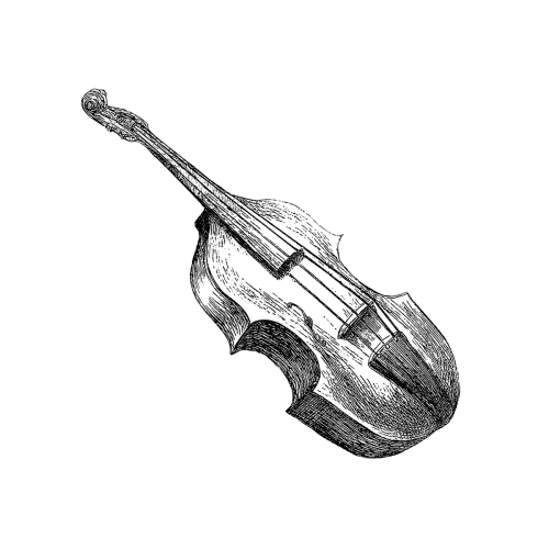 Vintage violin illustration transparent png - 2274530