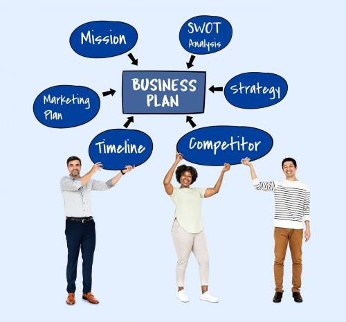 A team with their business plan - 503851