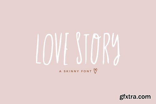 CM - Love Story Skinny Font 5055887