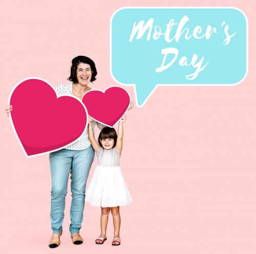 Mother's day in a speech bubble - 490746