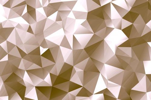 Gold polygon abstract background design - 596810