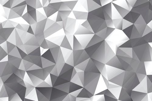 Silver polygon abstract background design - 596829