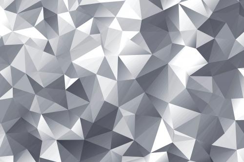 Silver polygon abstract background design - 596822