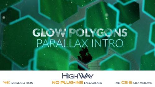 Videohive - Glow Polygons Parallax Intro - 19582790
