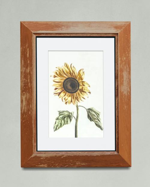 Wooden picture frame mockup illustration - 1230889