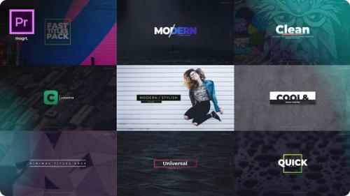 Videohive - Fast Titles I Essential Graphics - 22375253