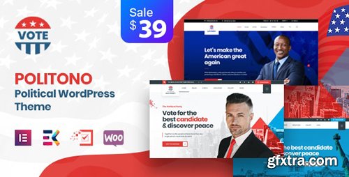 ThemeForest - Politono v1.5 - Political Election Campaign WordPress Theme - 25544443
