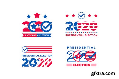 Pack 2020 Presidential Election USA Logos