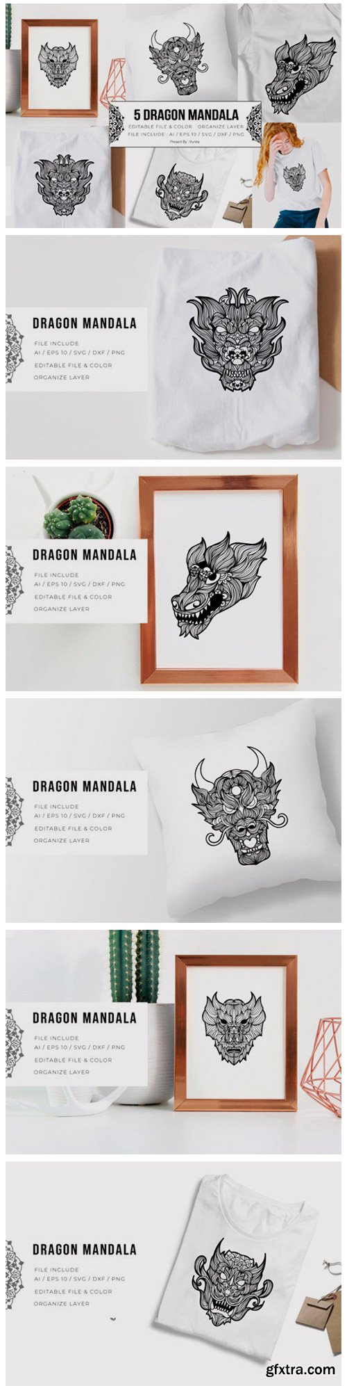 5 Dragon Bundle | Mandala 5794247