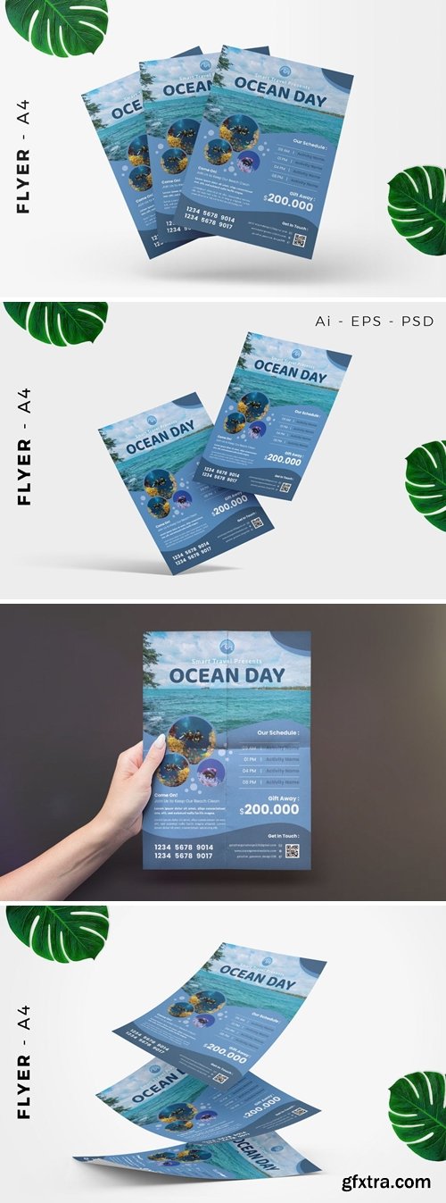 Travel Ocean / Beach Flyer Design