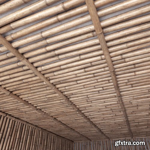 Bamboo ceiling 3D model